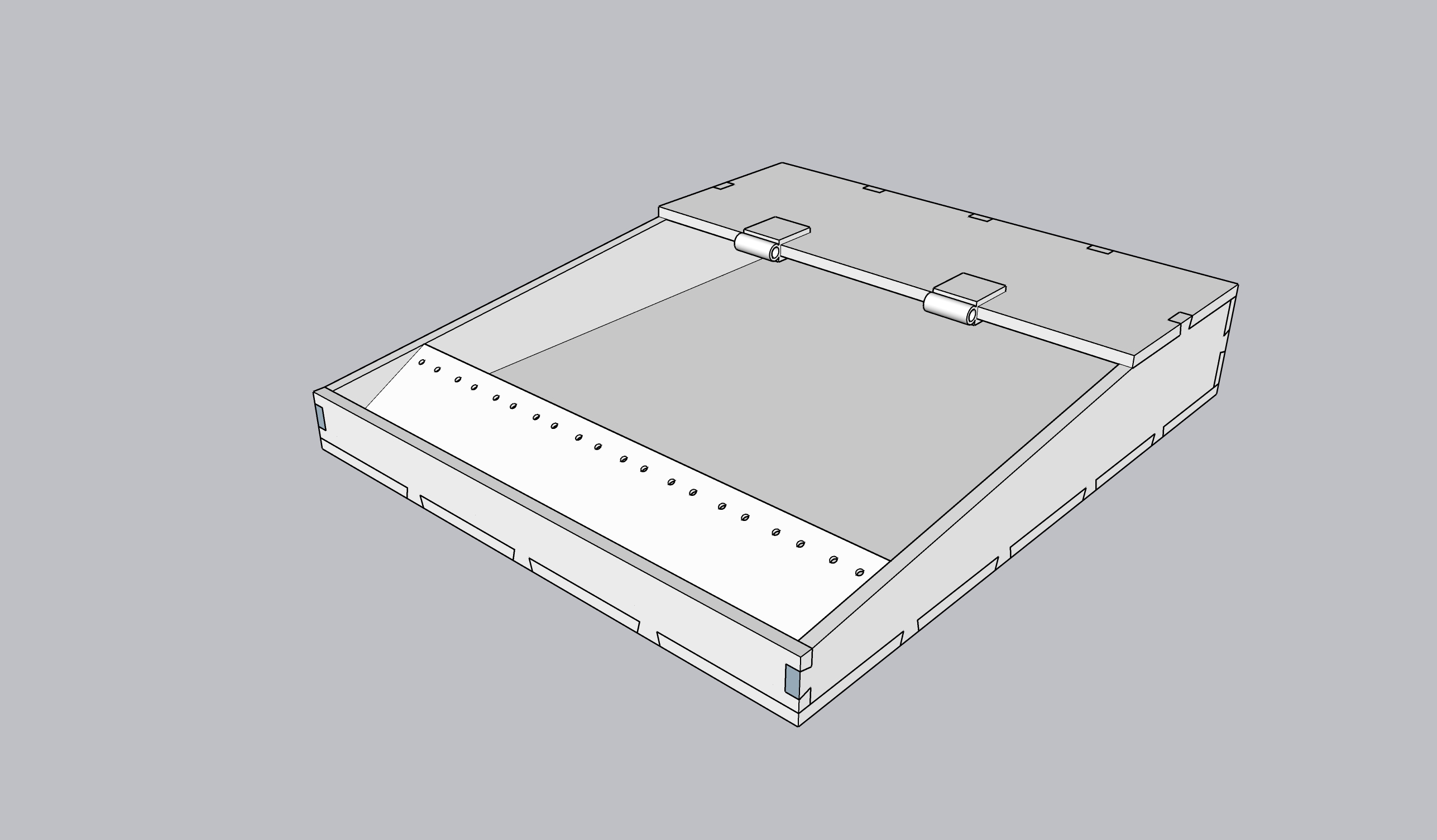 3D design parrallel projection without top